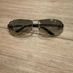 RAY-BAN RB3343 003/32 60-12 2N CHROME GRADIENT FLEX HINGES WRAPS SUNGLASSES